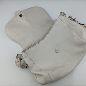 Secondhand Gucci Techno Horsebit White Leather 240266 shoulderbag | stylenewstar