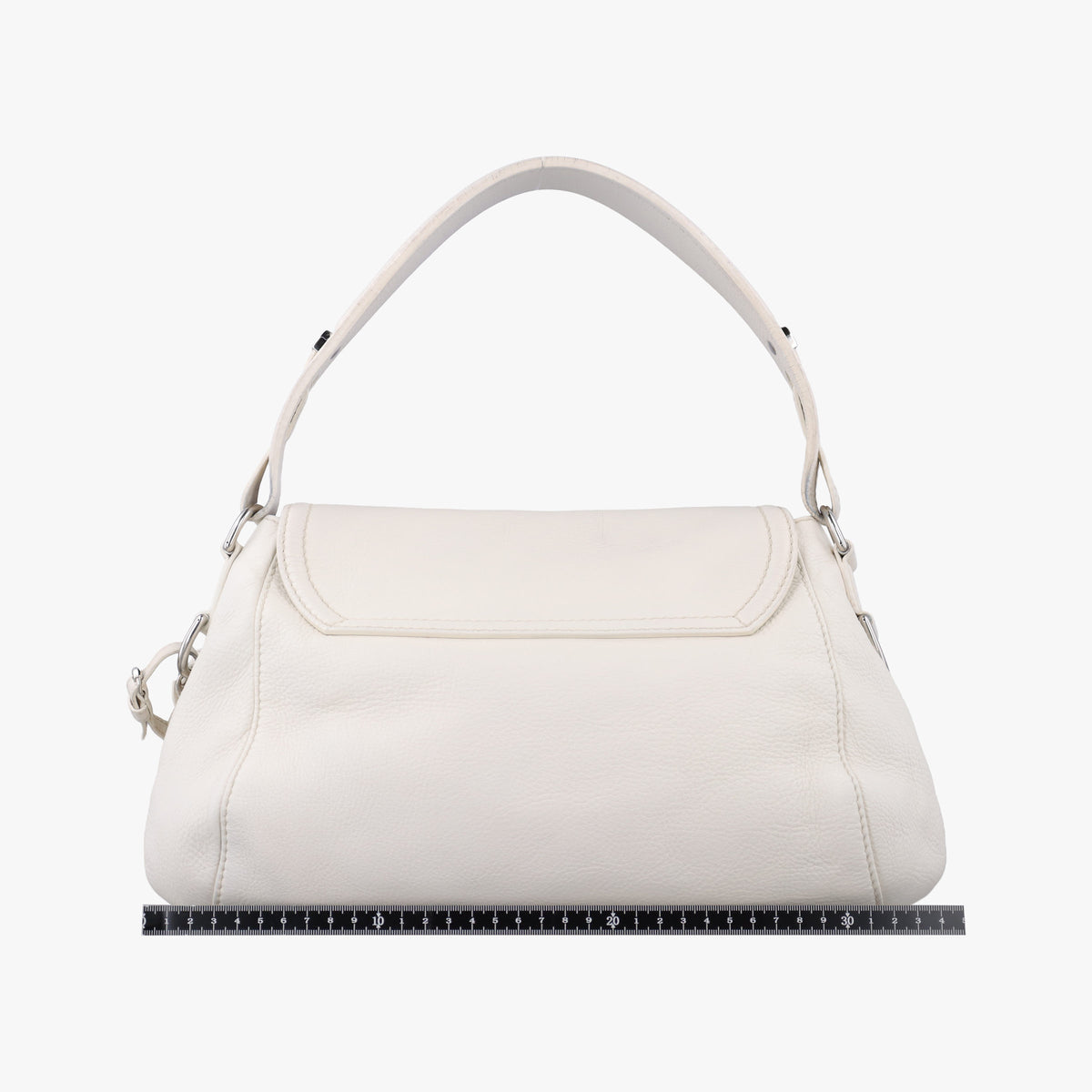 Secondhand Gucci Techno Horsebit White Leather 240266 shoulderbag | stylenewstar
