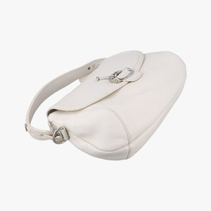 Secondhand Gucci Techno Horsebit White Leather 240266 shoulderbag | stylenewstar