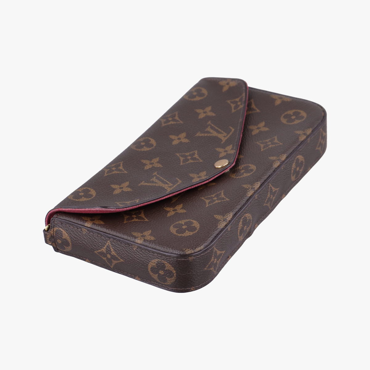 Pre-owned Louis Vuitton Pochette Felicie Brown Monogram Canvas M61276 shoulderbag | stylenewstar
