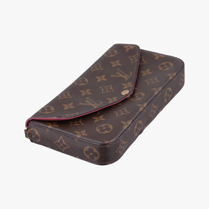 Pre-owned Louis Vuitton Pochette Felicie Brown Monogram Canvas M61276 shoulderbag | stylenewstar
