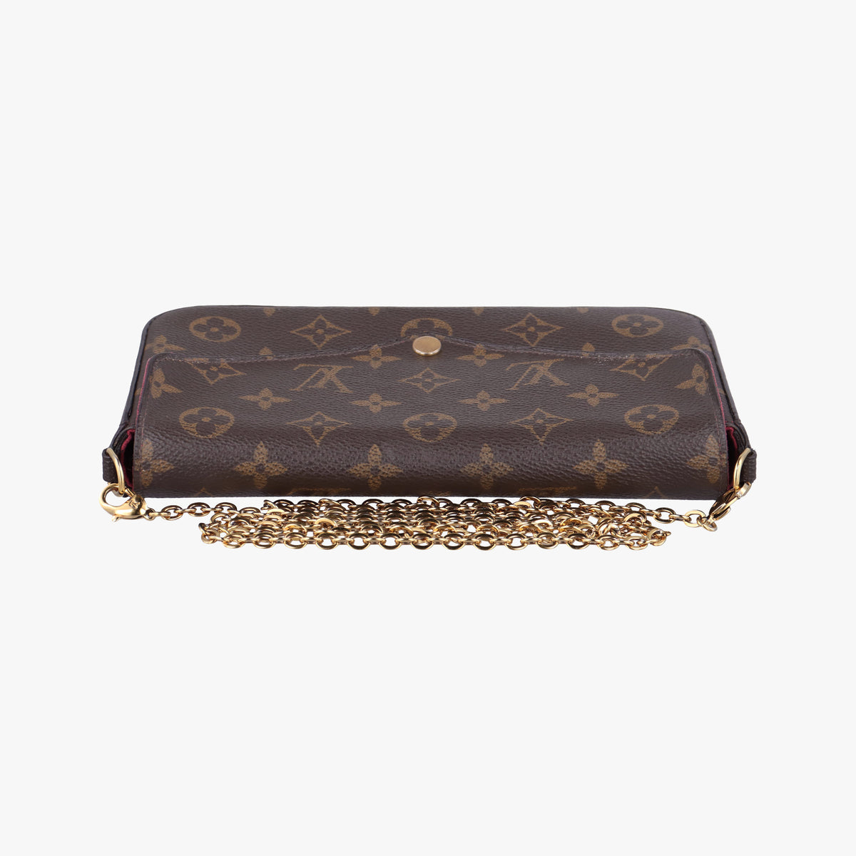 Pre-owned Louis Vuitton Pochette Felicie Brown Monogram Canvas M61276 shoulderbag | stylenewstar