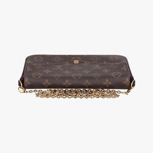Pre-owned Louis Vuitton Pochette Felicie Brown Monogram Canvas M61276 shoulderbag | stylenewstar