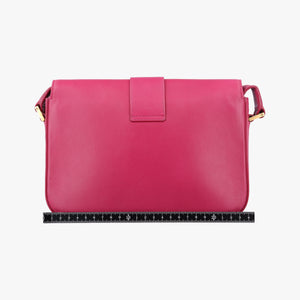 Pre-owned Yves Saint Laurent Y Ligne Rose Leather 311214 shoulderbag | stylenewstar