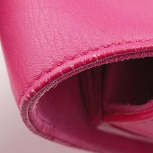 Pre-owned Yves Saint Laurent Y Ligne Rose Leather 311214 shoulderbag | stylenewstar
