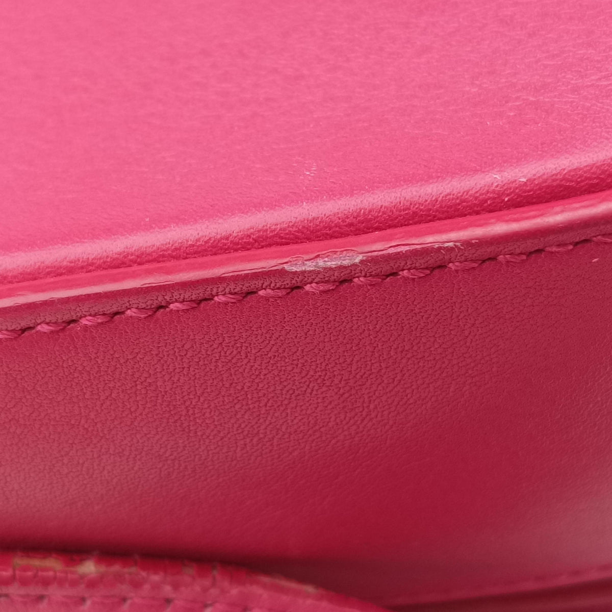 Pre-owned Yves Saint Laurent Y Ligne Rose Leather 311214 shoulderbag | stylenewstar