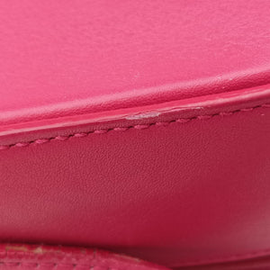 Pre-owned Yves Saint Laurent Y Ligne Rose Leather 311214 shoulderbag | stylenewstar
