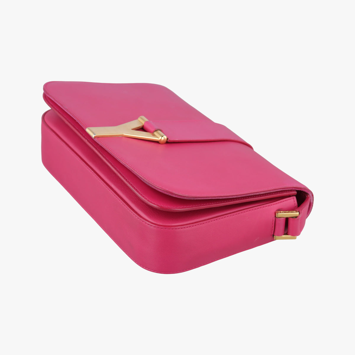 Pre-owned Yves Saint Laurent Y Ligne Rose Leather 311214 shoulderbag | stylenewstar