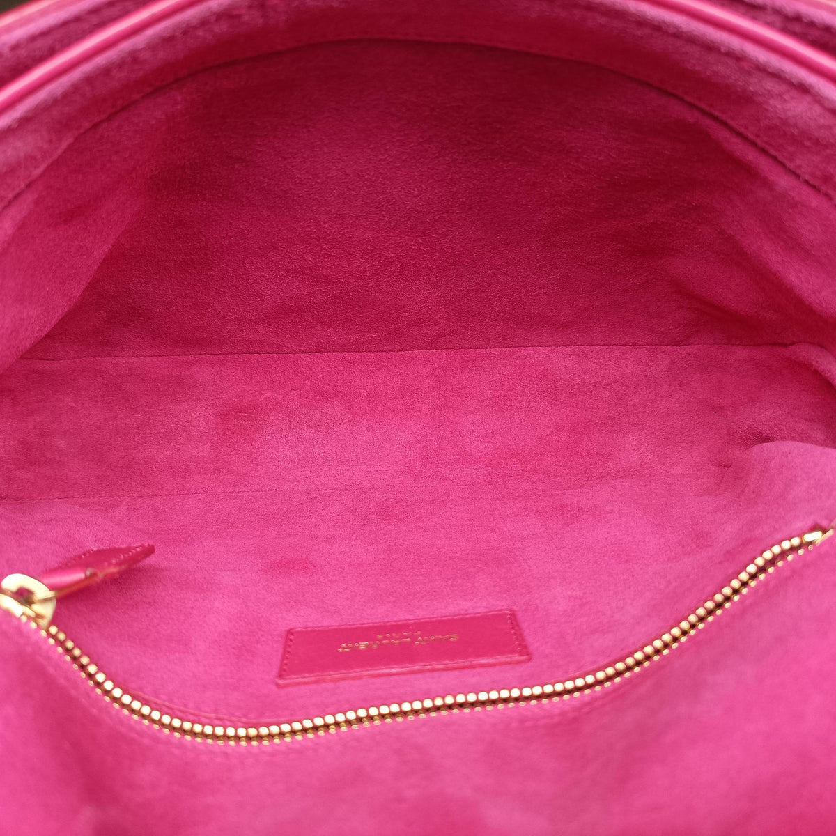 Pre-owned Yves Saint Laurent Y Ligne Rose Leather 311214 shoulderbag | stylenewstar