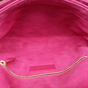 Pre-owned Yves Saint Laurent Y Ligne Rose Leather 311214 shoulderbag | stylenewstar