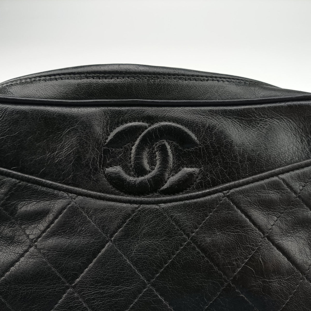 Pre-owned Chanel Matelasse With fringe Black lambskin  shoulderbag | stylenewstar