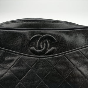 Pre-owned Chanel Matelasse With fringe Black lambskin  shoulderbag | stylenewstar