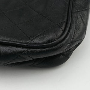 Pre-owned Chanel Matelasse With fringe Black lambskin  shoulderbag | stylenewstar