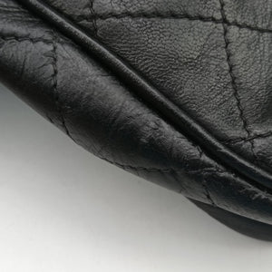 Pre-owned Chanel Matelasse With fringe Black lambskin  shoulderbag | stylenewstar