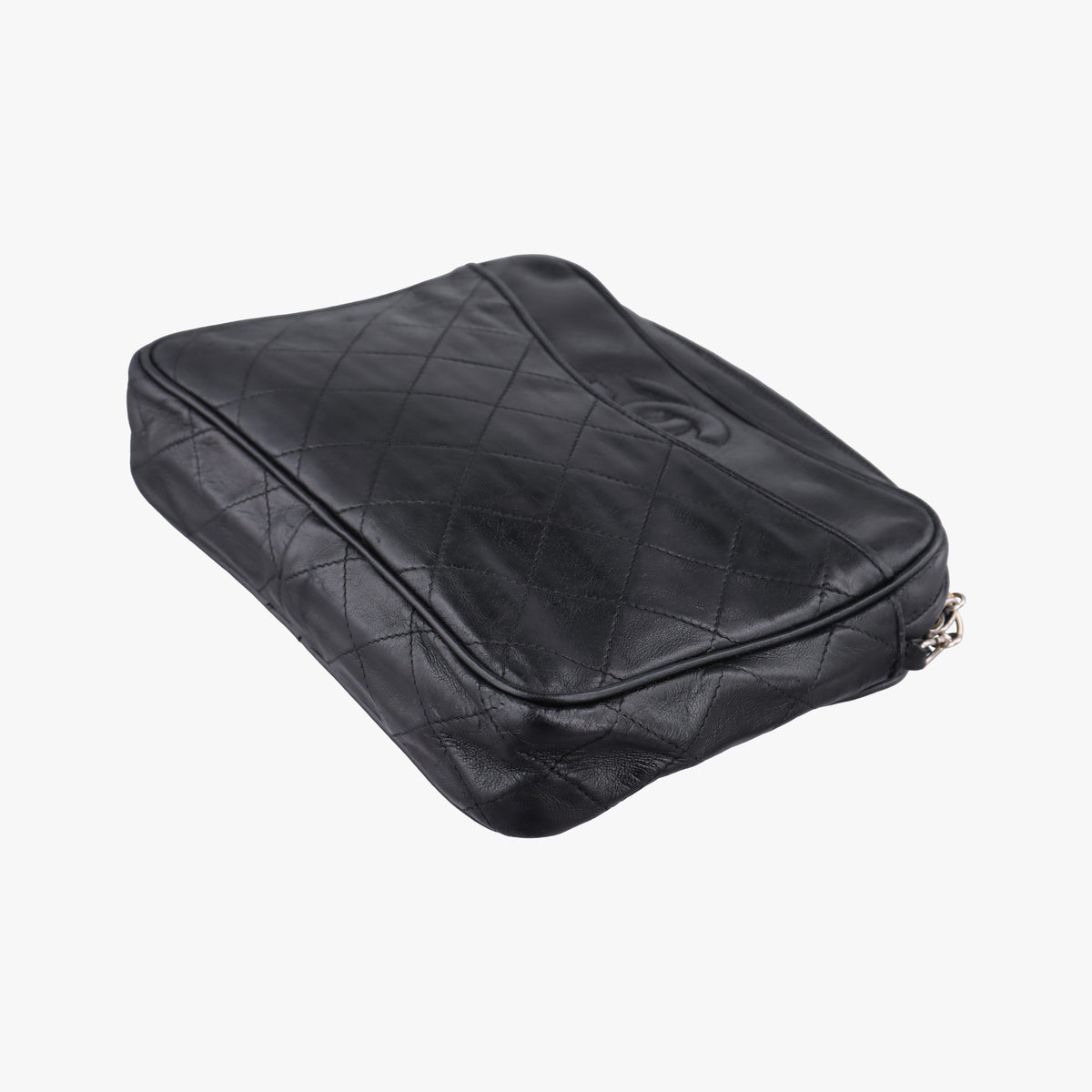 Pre-owned Chanel Matelasse With fringe Black lambskin  shoulderbag | stylenewstar