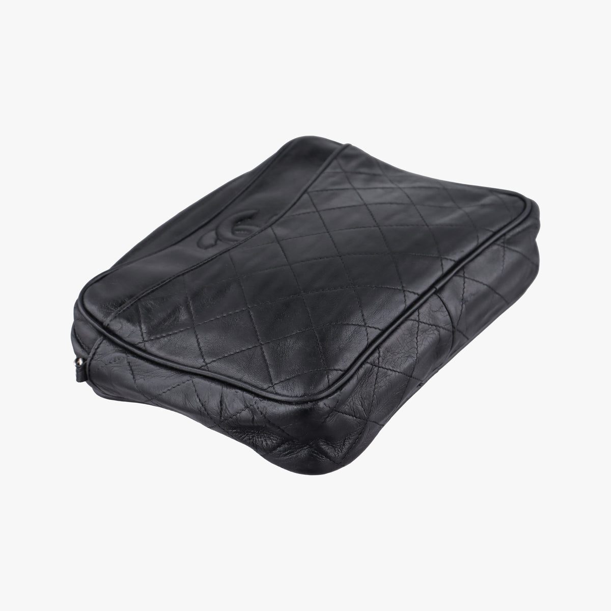Pre-owned Chanel Matelasse With fringe Black lambskin  shoulderbag | stylenewstar