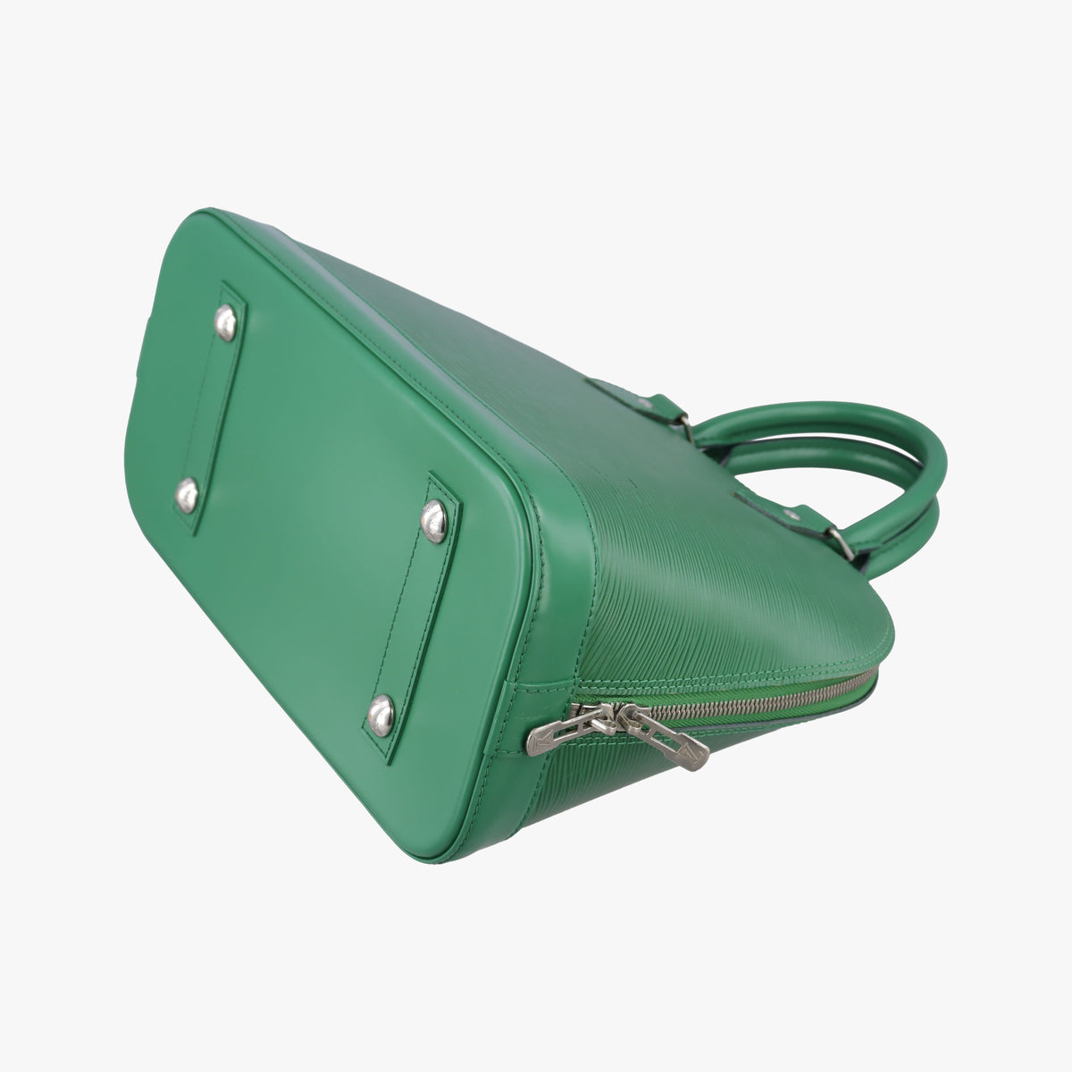Pre-owned Louis Vuitton Alma PM Green Cloak epi M40618 handbag | stylenewstar