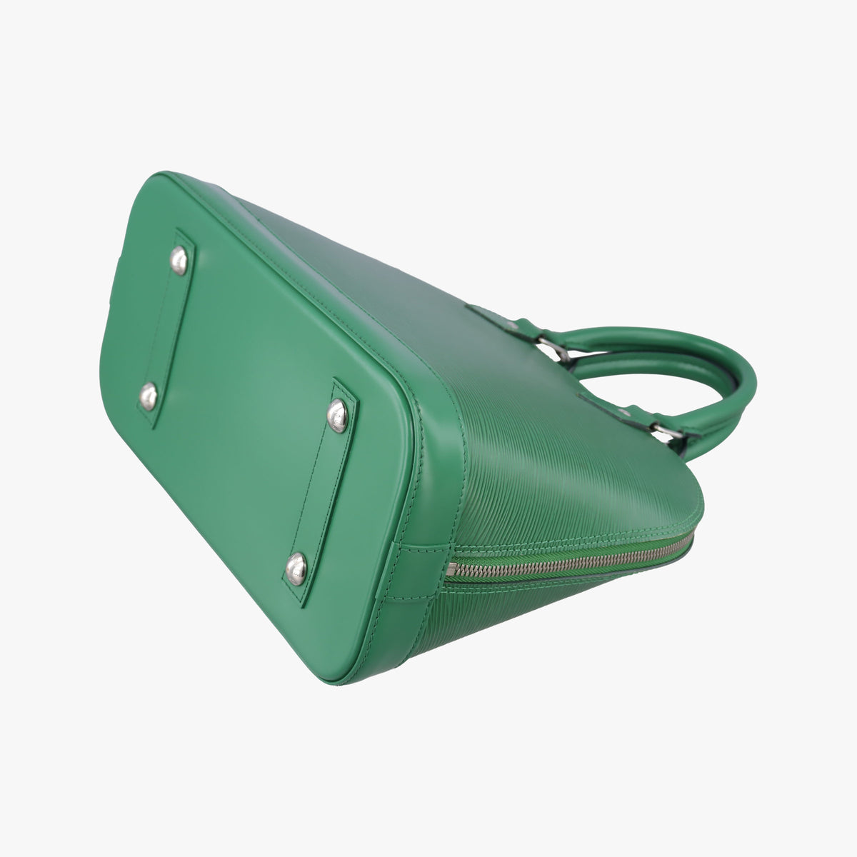Pre-owned Louis Vuitton Alma PM Green Cloak epi M40618 handbag | stylenewstar