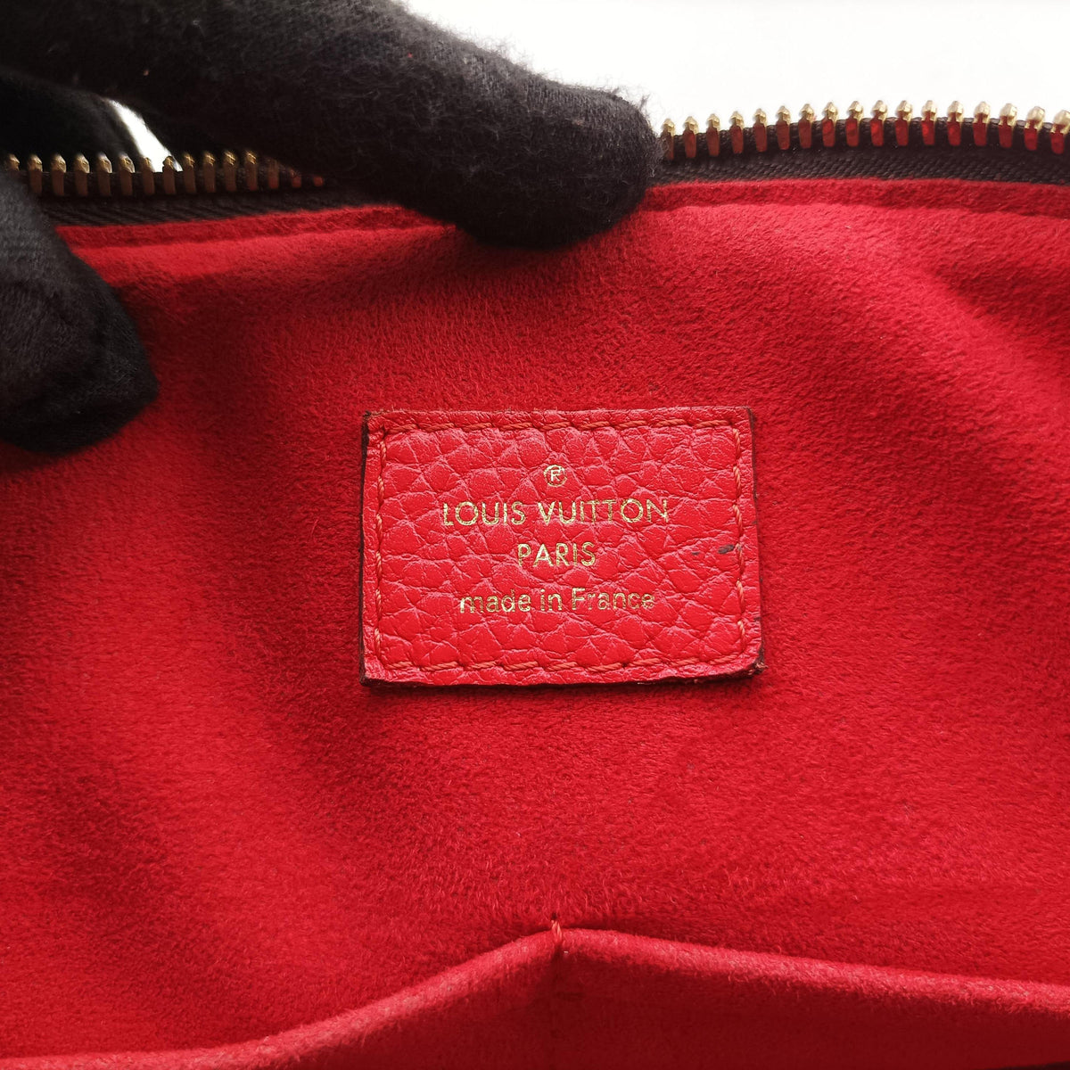 Pre-owned Louis Vuitton RETIRO PM brown×CERISE Monogram Canvas×calf leather M40546 shoulderbag | stylenewstar
