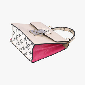 Pre-owned Louis Vuitton Spring Street PM Creme×Rose Vernis M90454 shoulderbag | stylenewstar