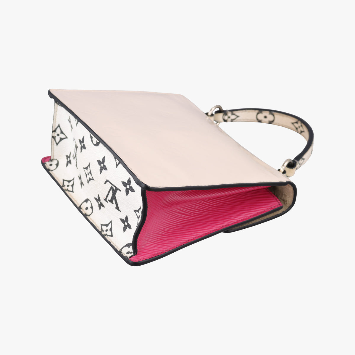 Pre-owned Louis Vuitton Spring Street PM Creme×Rose Vernis M90454 shoulderbag | stylenewstar