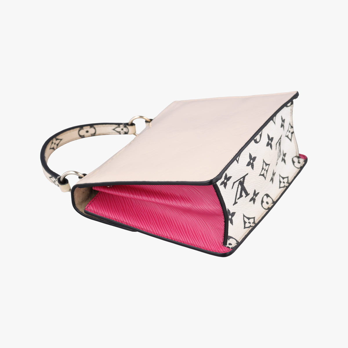 Pre-owned Louis Vuitton Spring Street PM Creme×Rose Vernis M90454 shoulderbag | stylenewstar