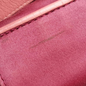 Pre-owned Miu Miu Matelasse Pink Leather  shoulderbag | stylenewstar