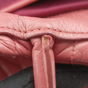 Pre-owned Miu Miu Matelasse Pink Leather  shoulderbag | stylenewstar