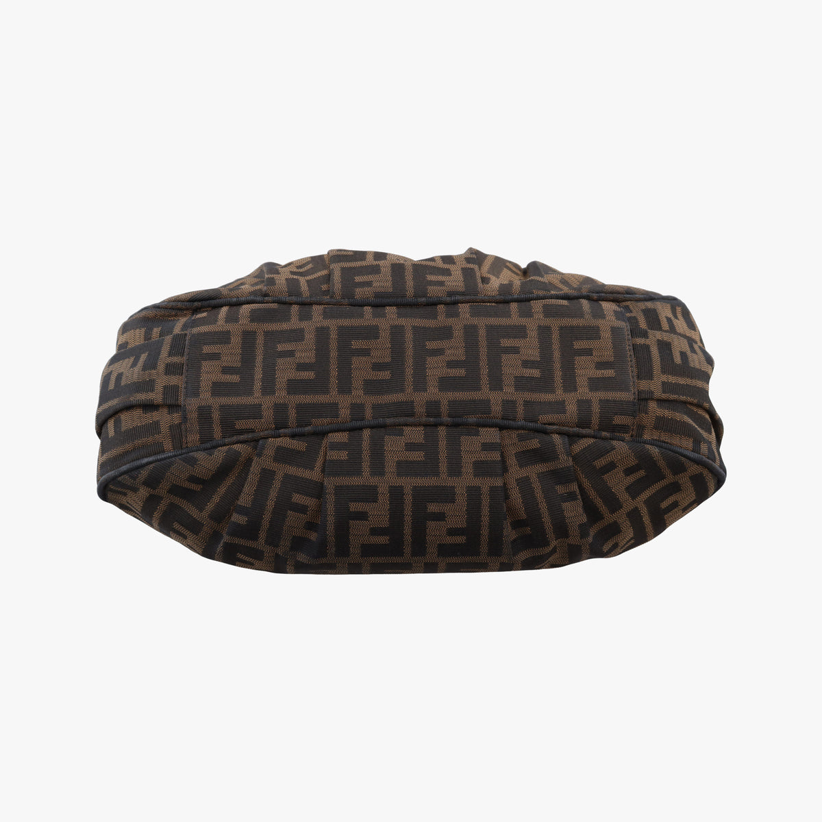 Pre-owned Fendi Mia Brown×Green canvas 8BR615 handbag | stylenewstar