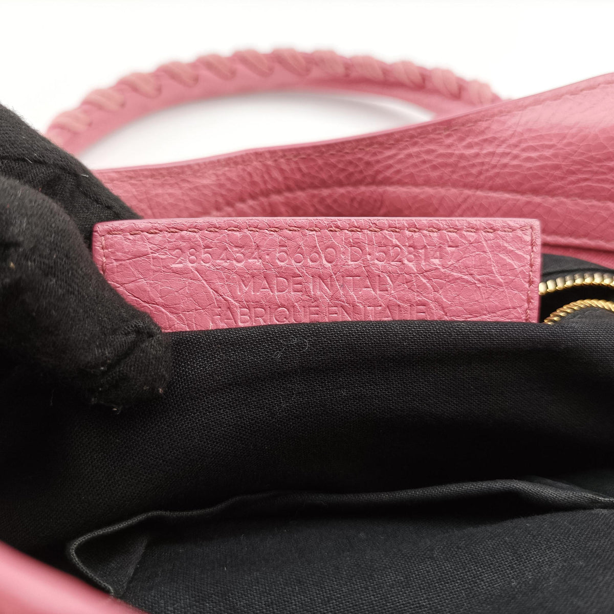 Pre-owned Balenciaga Giant Town Pink lambskin  shoulderbag | stylenewstar