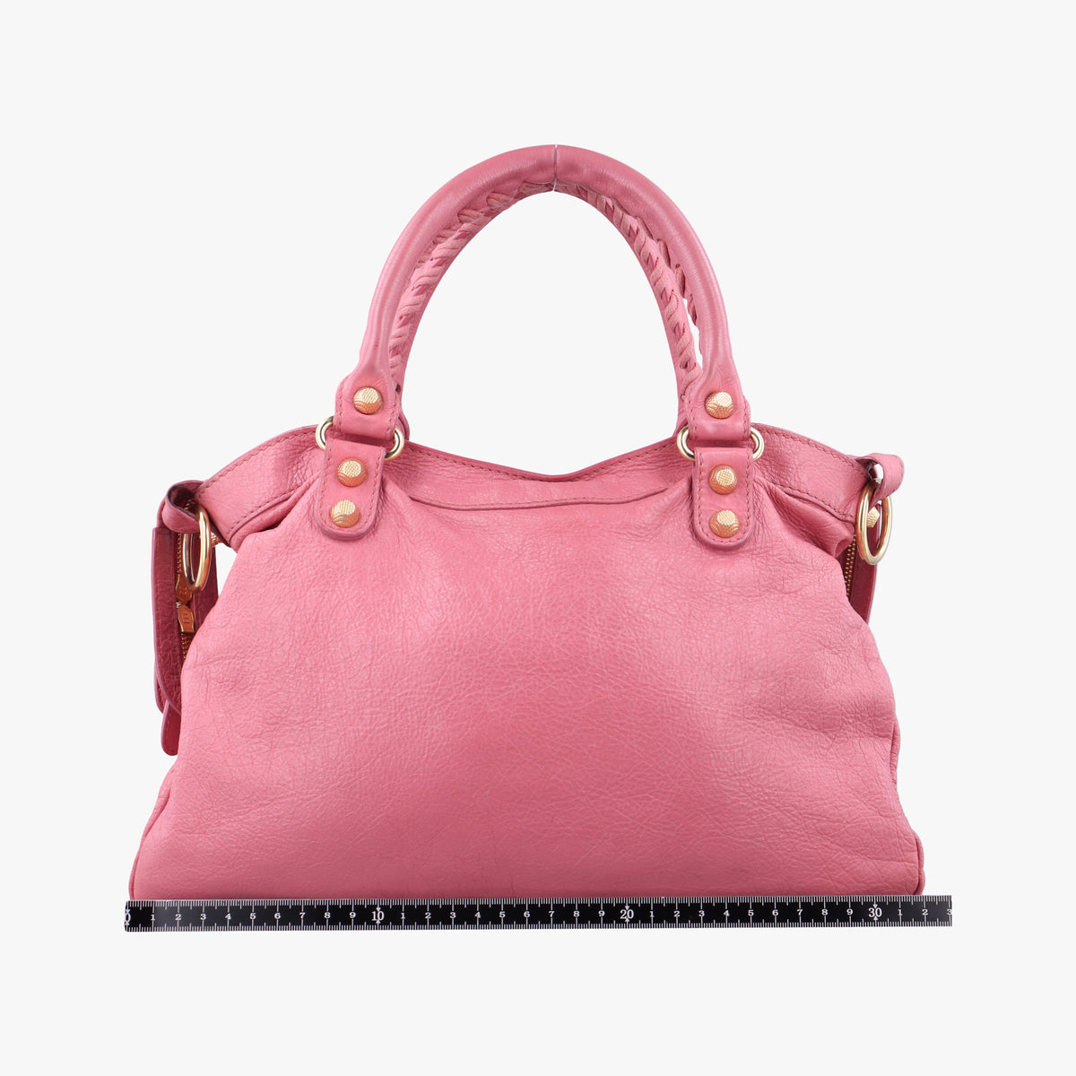 Pre-owned Balenciaga Giant Town Pink lambskin  shoulderbag | stylenewstar