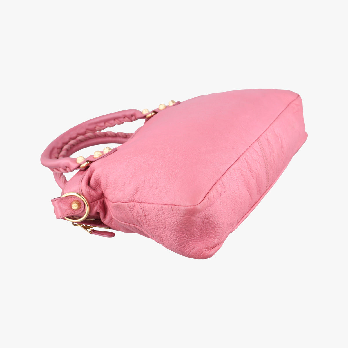 Pre-owned Balenciaga Giant Town Pink lambskin  shoulderbag | stylenewstar