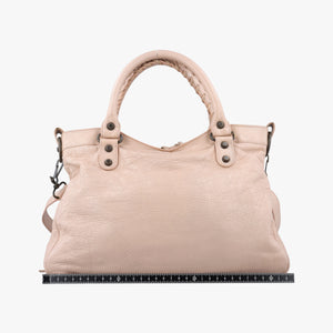 Pre-owned Balenciaga Giant City Pink lambskin  shoulderbag | stylenewstar