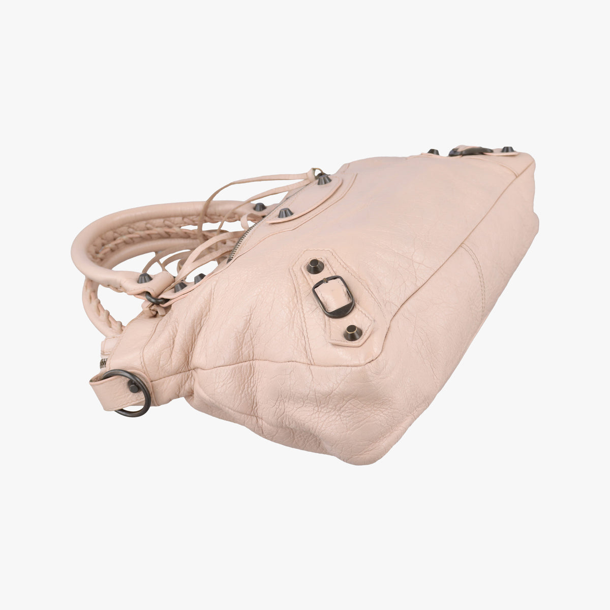 Pre-owned Balenciaga Giant City Pink lambskin  shoulderbag | stylenewstar