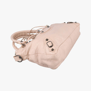 Pre-owned Balenciaga Giant City Pink lambskin  shoulderbag | stylenewstar