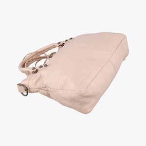 Pre-owned Balenciaga Giant City Pink lambskin  shoulderbag | stylenewstar