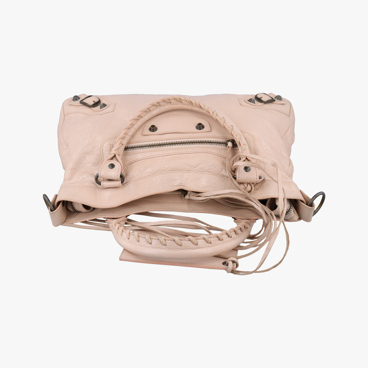 Pre-owned Balenciaga Giant City Pink lambskin  shoulderbag | stylenewstar