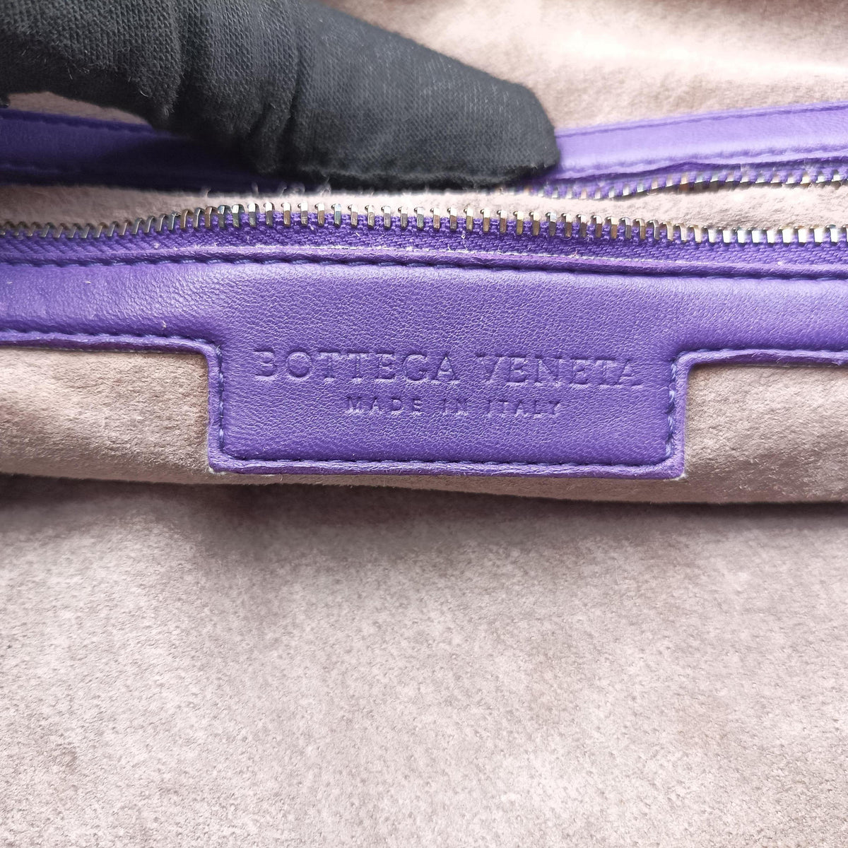 Secondhand Bottega Veneta Intrecciato Purple lambskin  shoulderbag | stylenewstar