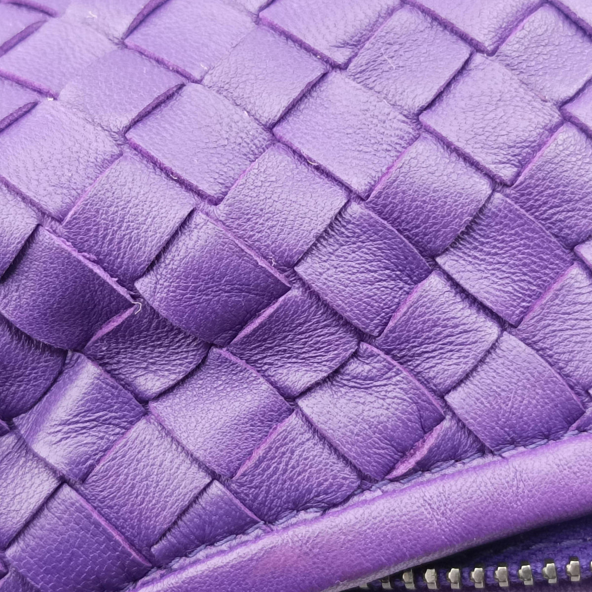 Secondhand Bottega Veneta Intrecciato Purple lambskin  shoulderbag | stylenewstar