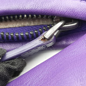 Secondhand Bottega Veneta Intrecciato Purple lambskin  shoulderbag | stylenewstar