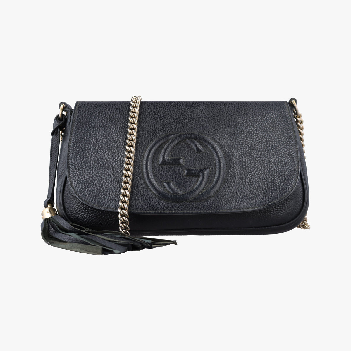 Pre-owned Gucci SOHO Black Leather 336752 shoulderbag | stylenewstar