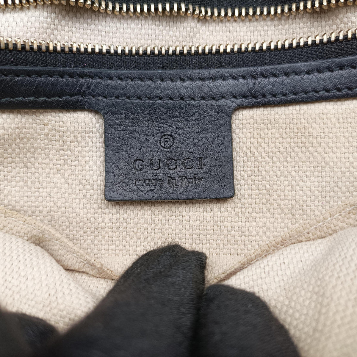 Pre-owned Gucci SOHO Black Leather 336752 shoulderbag | stylenewstar