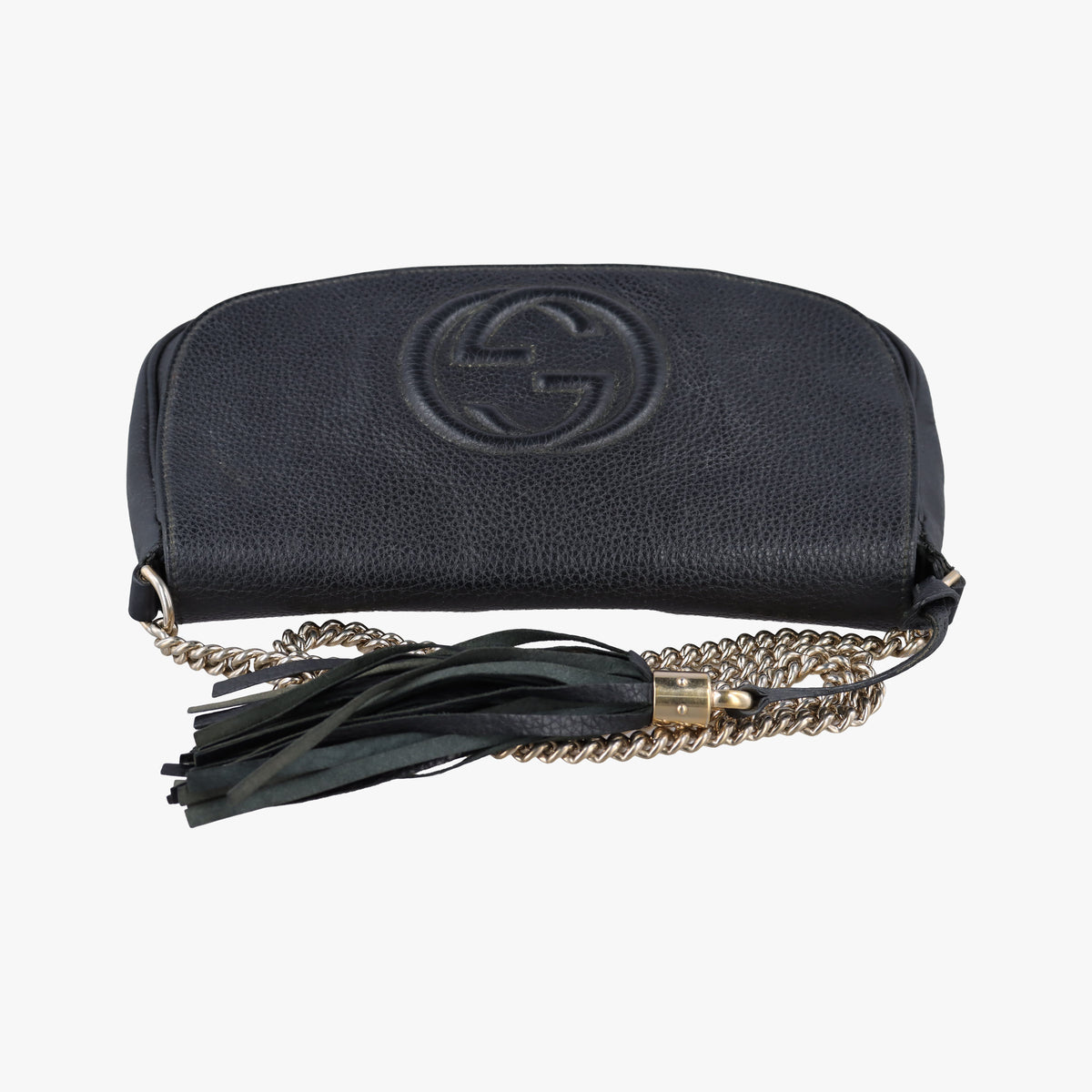 Pre-owned Gucci SOHO Black Leather 336752 shoulderbag | stylenewstar