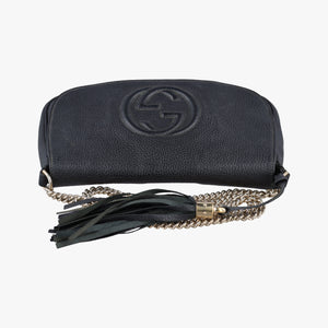 Pre-owned Gucci SOHO Black Leather 336752 shoulderbag | stylenewstar