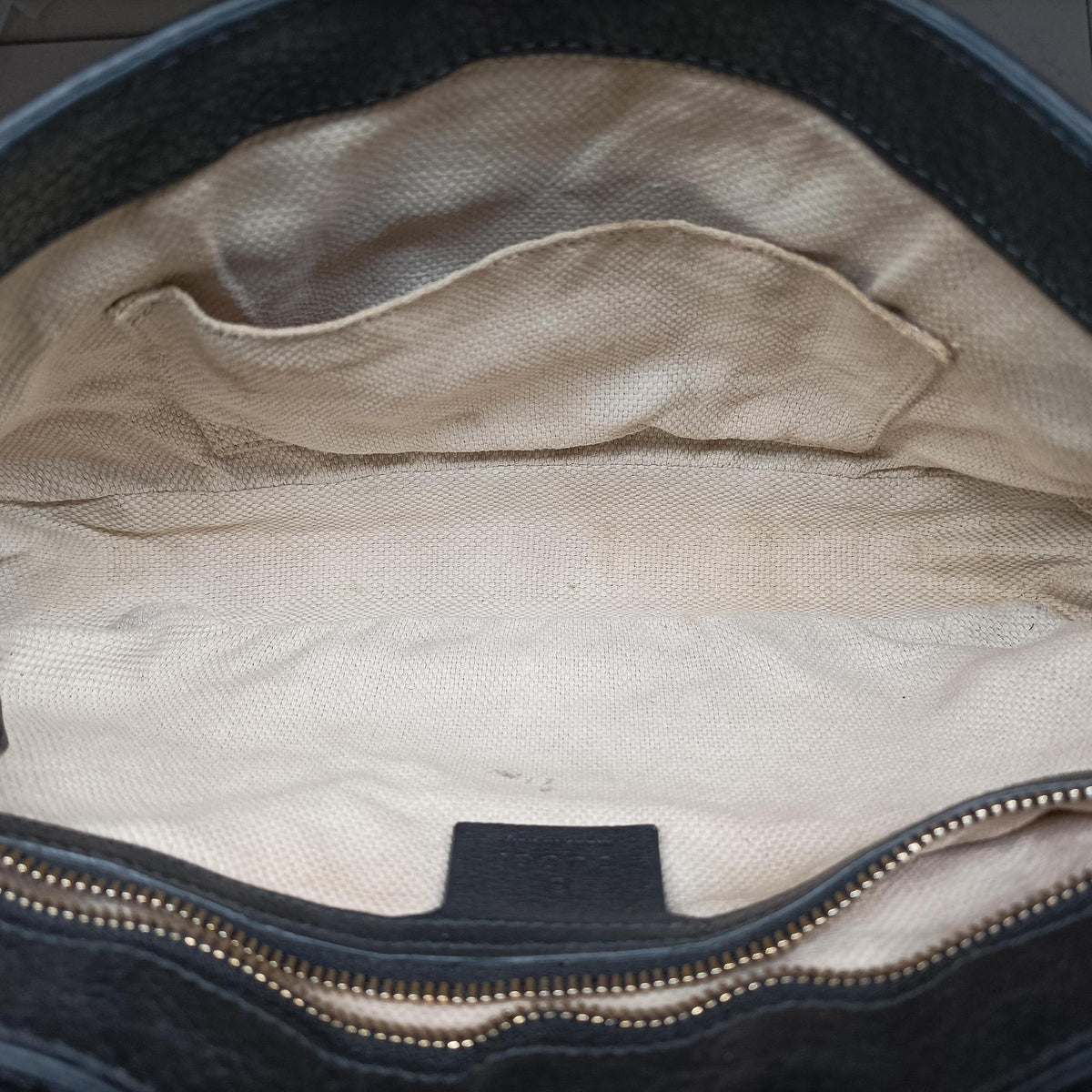 Pre-owned Gucci SOHO Black Leather 336752 shoulderbag | stylenewstar