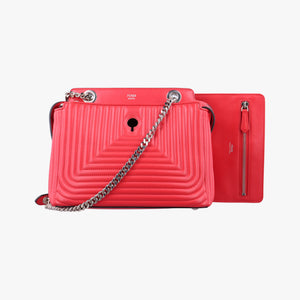 Vintage Fendi Dotcom Click Small Red Leather 8BN299 shoulderbag | stylenewstar