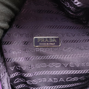 Pre-owned Prada Padded Nappa triangle Purple lambskin 1BA315 shoulderbag | stylenewstar