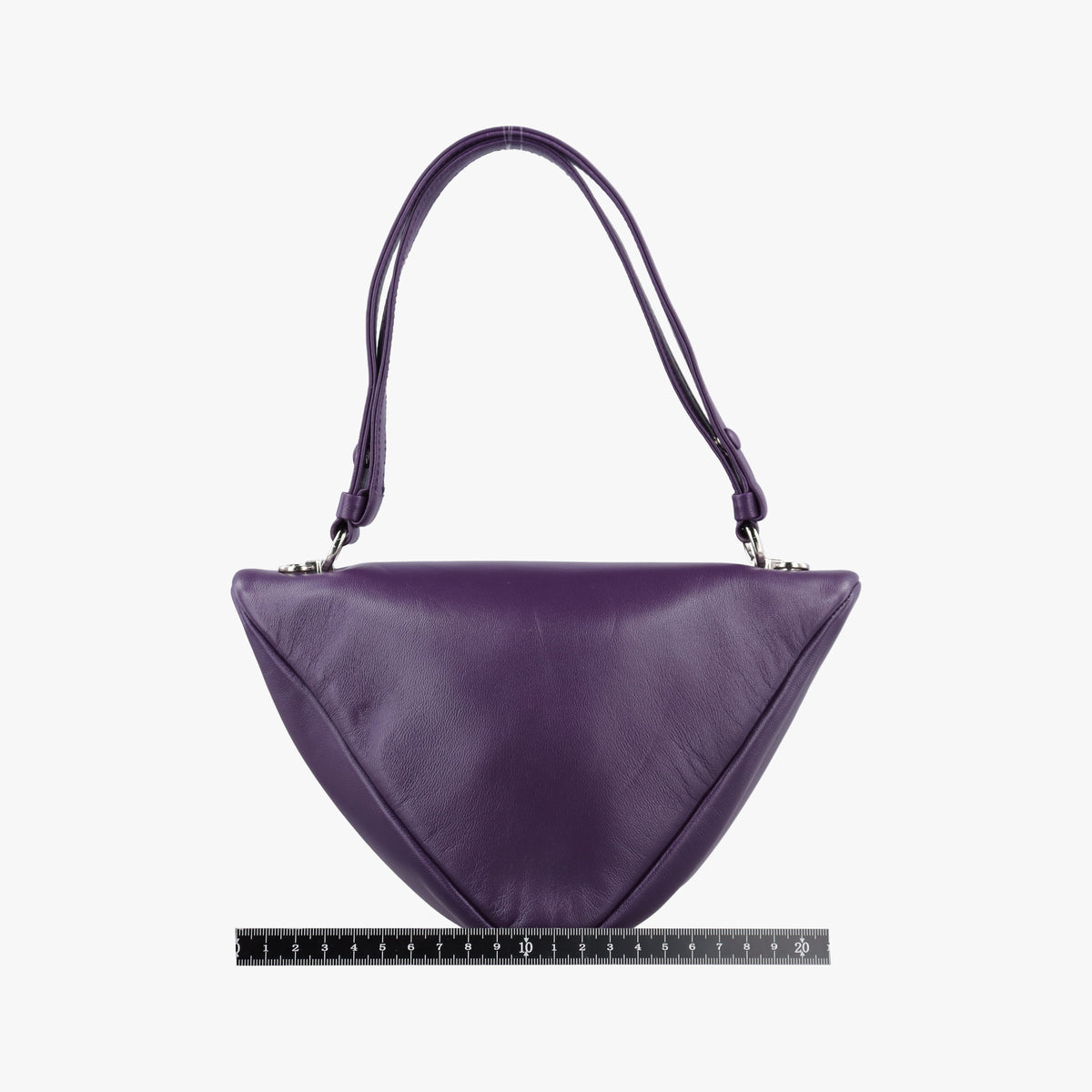 Pre-owned Prada Padded Nappa triangle Purple lambskin 1BA315 shoulderbag | stylenewstar