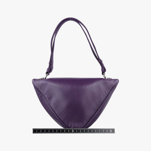 Pre-owned Prada Padded Nappa triangle Purple lambskin 1BA315 shoulderbag | stylenewstar