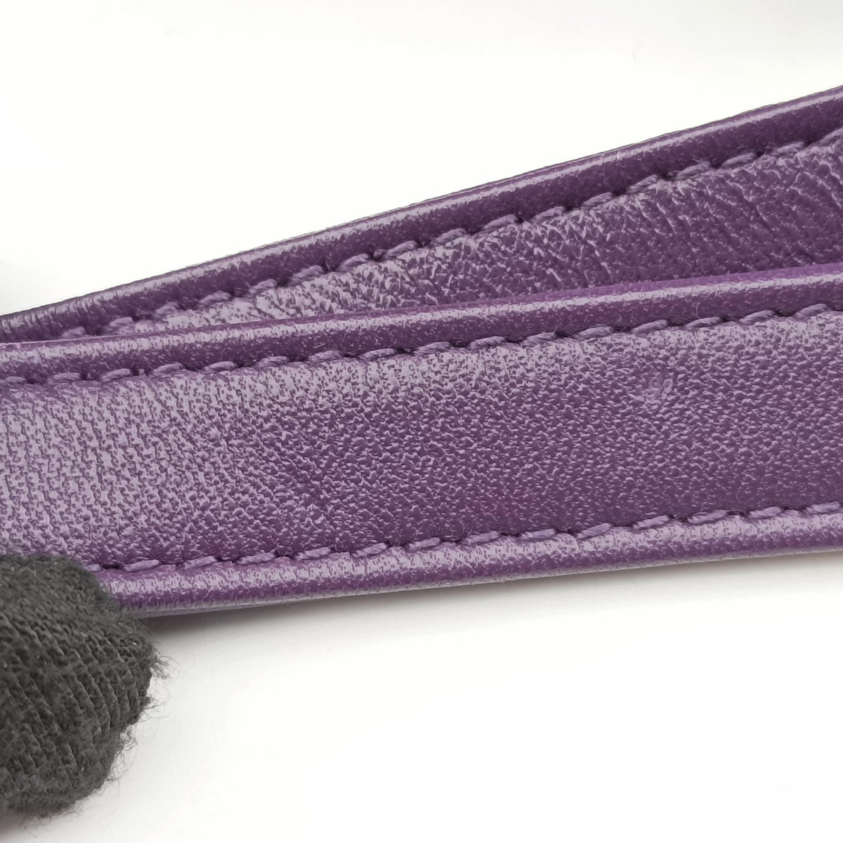 Pre-owned Prada Padded Nappa triangle Purple lambskin 1BA315 shoulderbag | stylenewstar